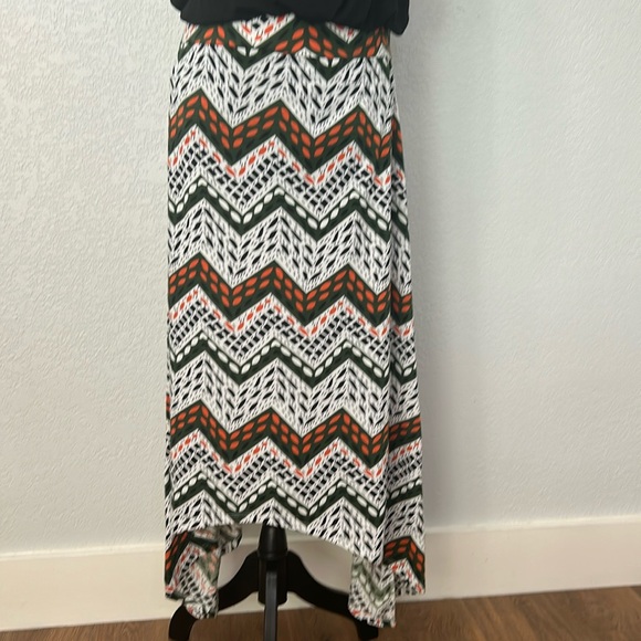 Jonathan Martin 2X plus size chevron pattern maxi skirt - Picture 2 of 12